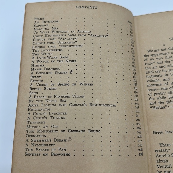 Rare Algernon Charles Swinburne / Poems 1920’s Modern Library - Picture 10 of 16